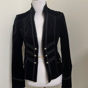 Black velvet jacket